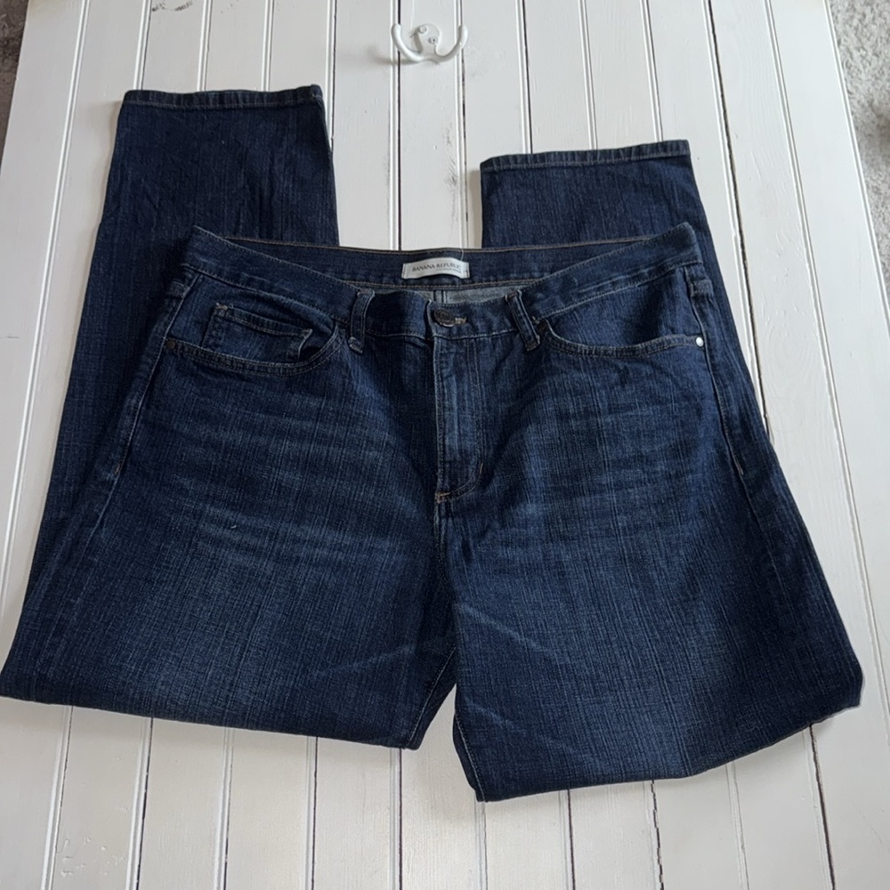 Banana Republic Boyfriend Jeans Dark Wash Size 31 - Picture 4 of 8